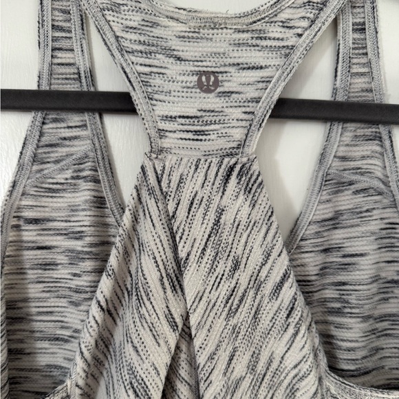 Lululemon Essential Tank Top in Tiger Space Dye Black White - Picture 8 of 8
